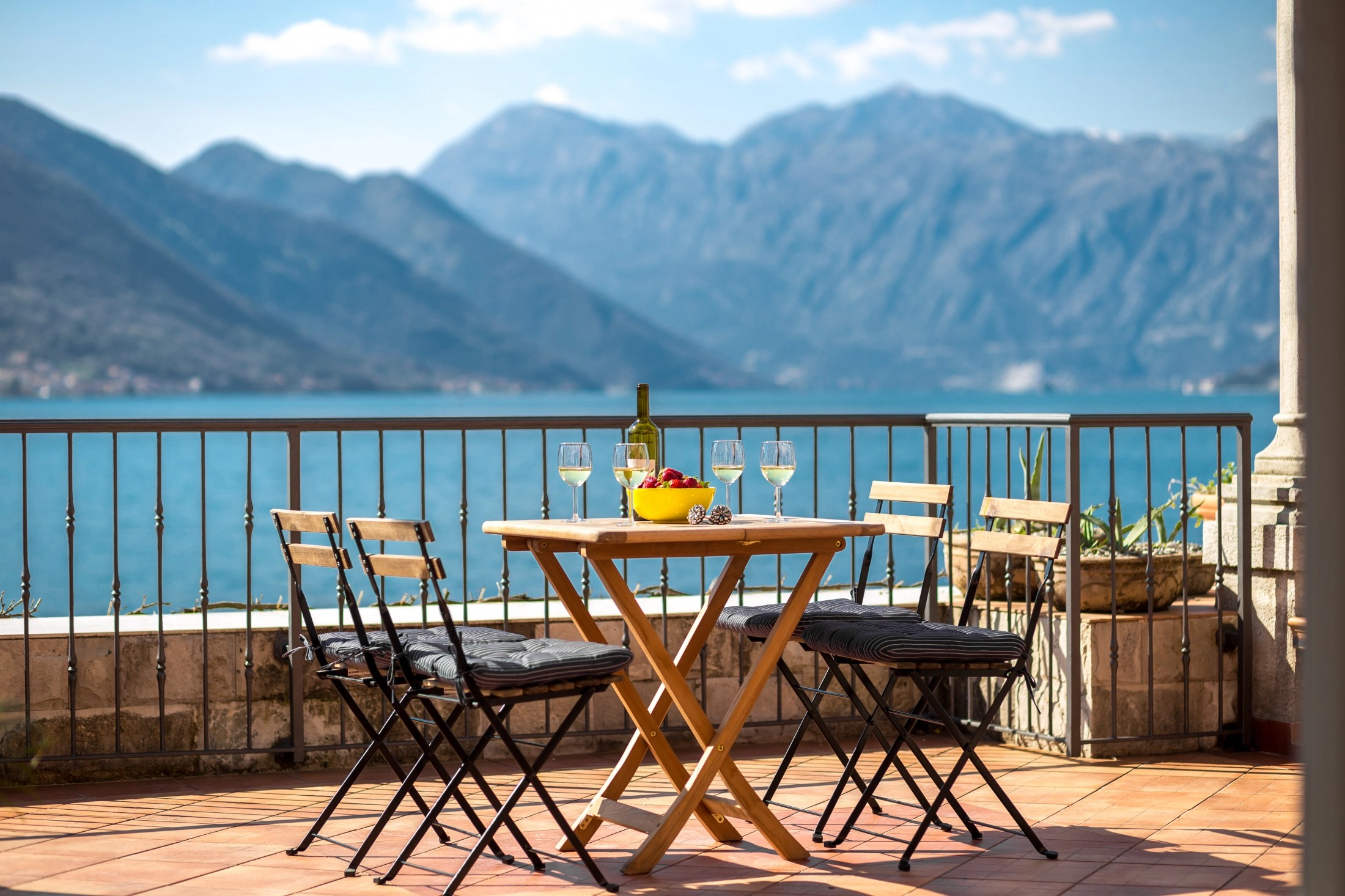 Terrace with a beautiful view